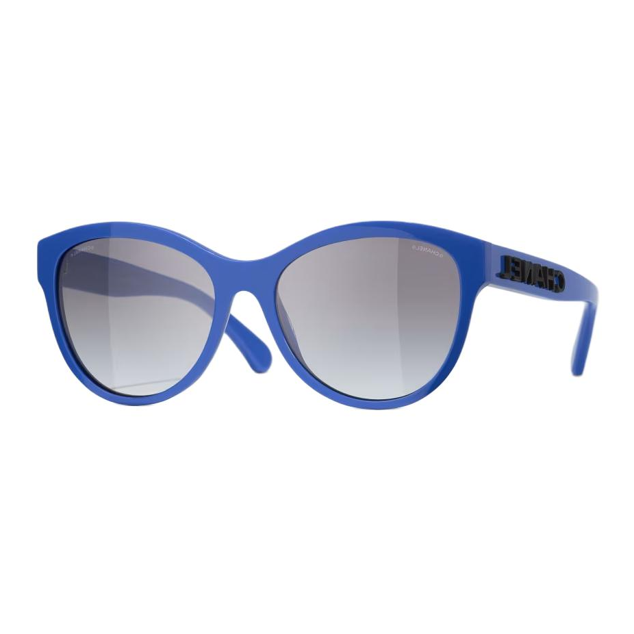 CHANEL Acetate Irregular Shape Sunglasses Men's