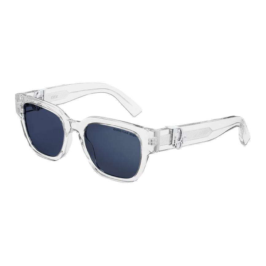 DIOR Acetate Metal Square Sunglasses Men's Transparent