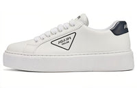 PRADA Low Top Skateboard Shoes Men's White