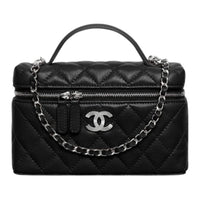 CHANEL Calfskin Shoulder Bag, Crossbody Bag, Handbag Women's Black