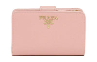 PRADA Leather Wallet Women's Pink