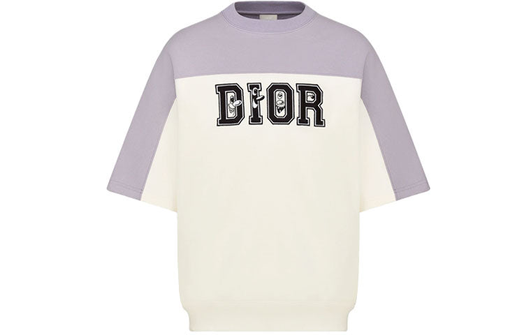 DIOR X KENNY SCHARF Men’s FW21 Loose T-Shirt White/Purple Male