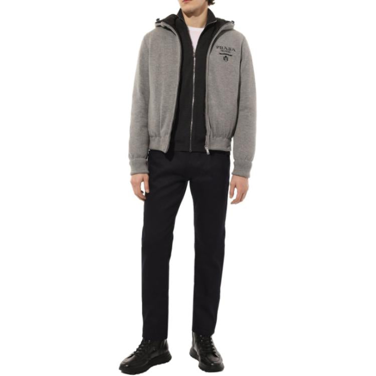 PRADA Jackets & Coats Men's Gray