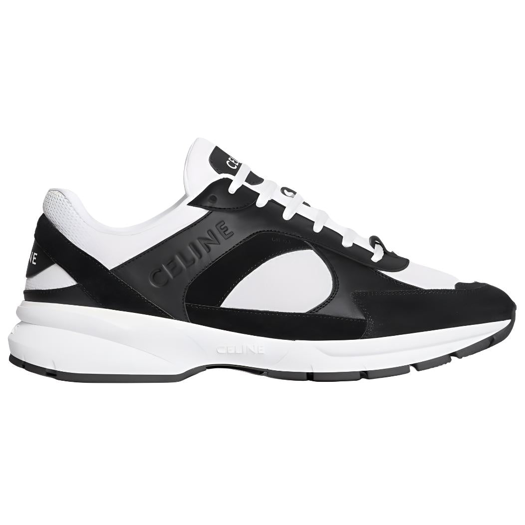 CELINE Runner Cr-03 Low-Top Casual Shoes Men's Black White