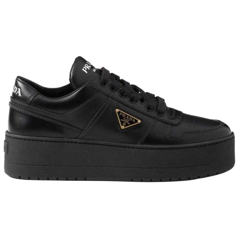 PRADA Downtown Bold Skateboard Shoes 5cm Women's Black