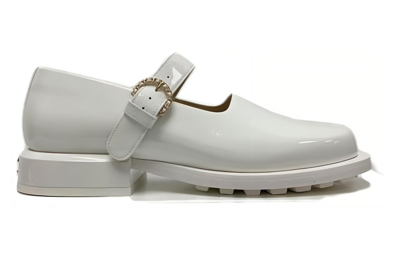 CHANEL Casual Single Shoes Women's White