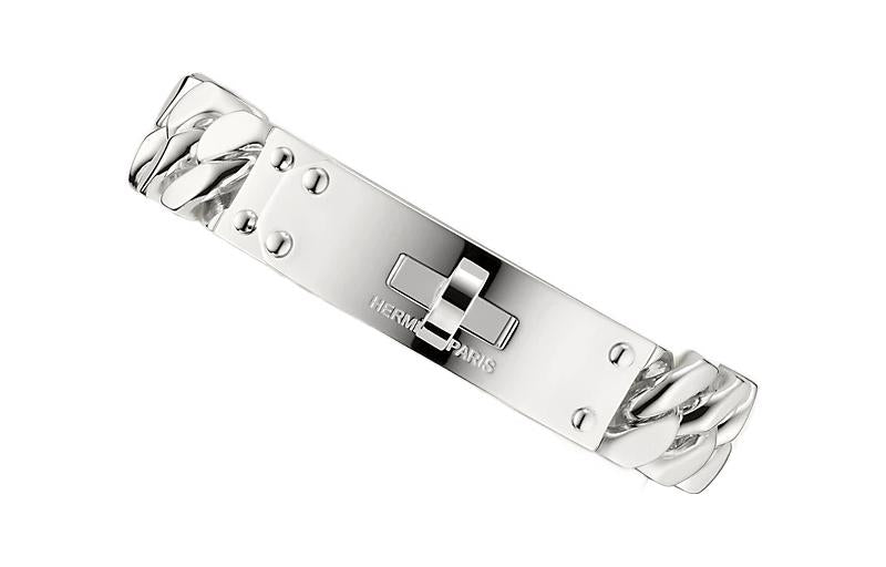 HERMES Kelly Bracelets Women's Silver