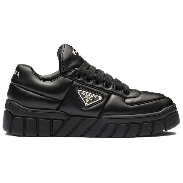 PRADA Padded Nappa Leather Sneakers 'Black' Women's