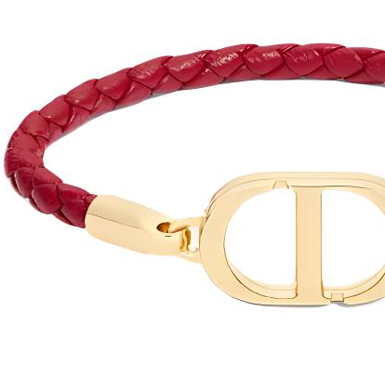 DIOR Metal Bracelets Women's Garnet Red