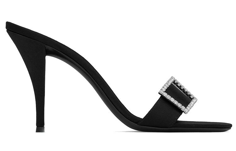 SAINT LAURENT Simone Slide Slippers Women's Black