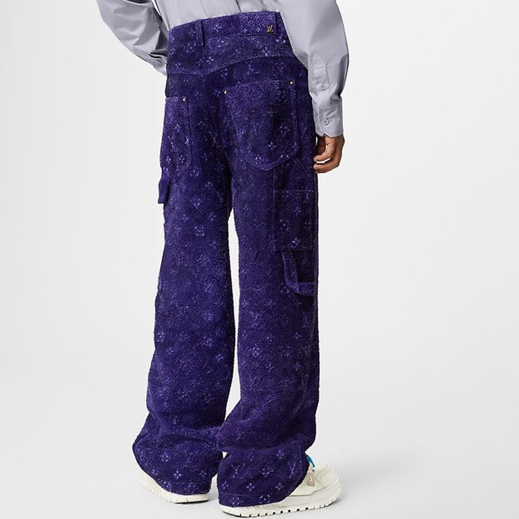 LOUIS VUITTON Cargo Pants Men's Purple