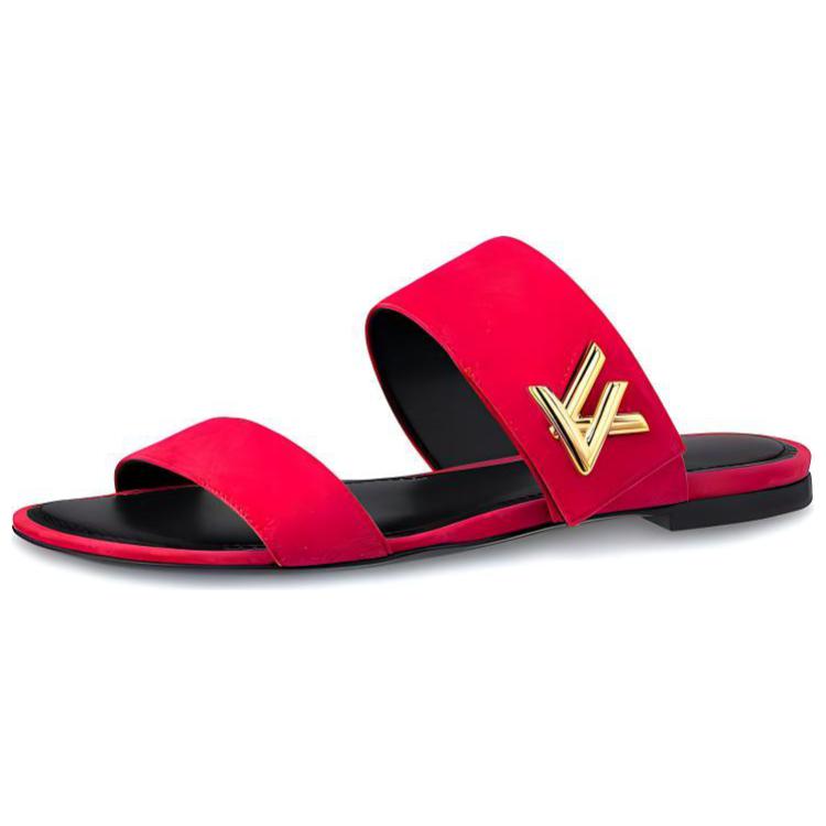 LOUIS VUITTON Slide Slippers Women's Pink