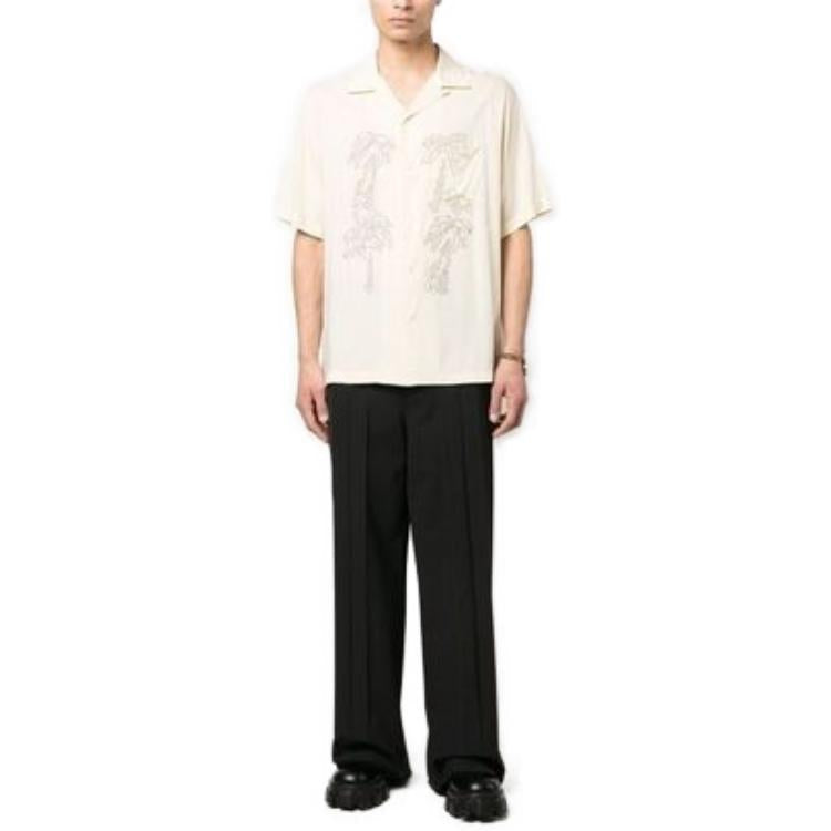 CELINE Hawaiian Button Up Short Sleeved Shirt
