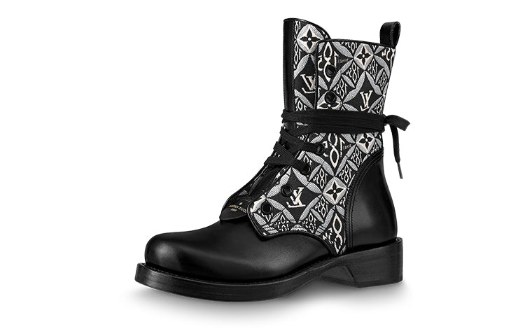 LOUIS VUITTON Metropolis Boots 'Black White Monogram' Women's