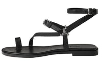 HERMES Gossip Strap Sandals Women's Black