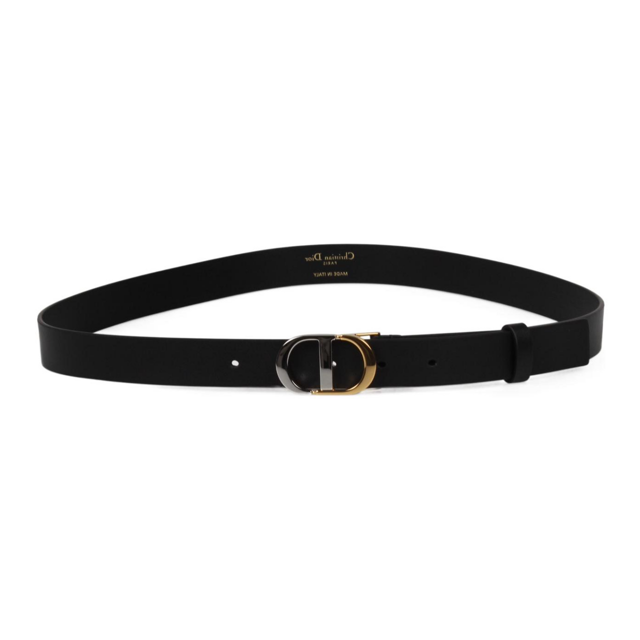 DIOR Calfskin Leather Belts Women's Black -