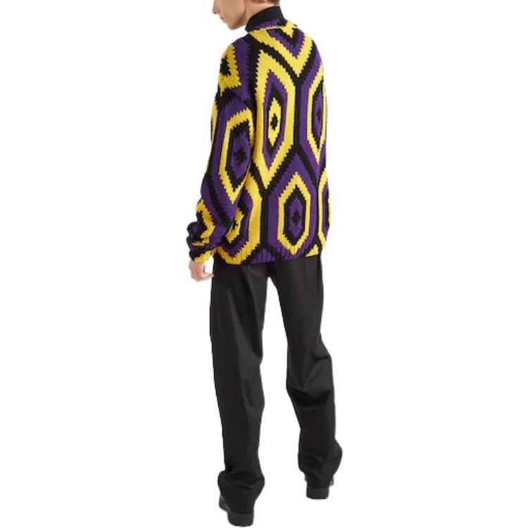PRADA Cashmere Sweaters Men Purple