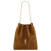 SAINT LAURENT Jamie Calfskin Shoulder Bag Tubas Women's Caramel