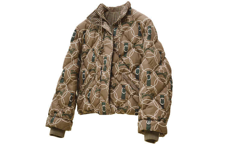 HERMES FW22 Down Jacket Women's Khaki