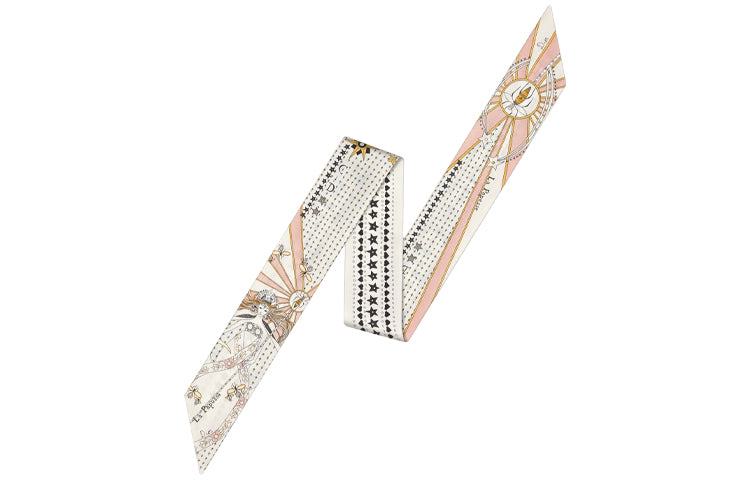 DIOR Silk Scarves Women's Ecru
