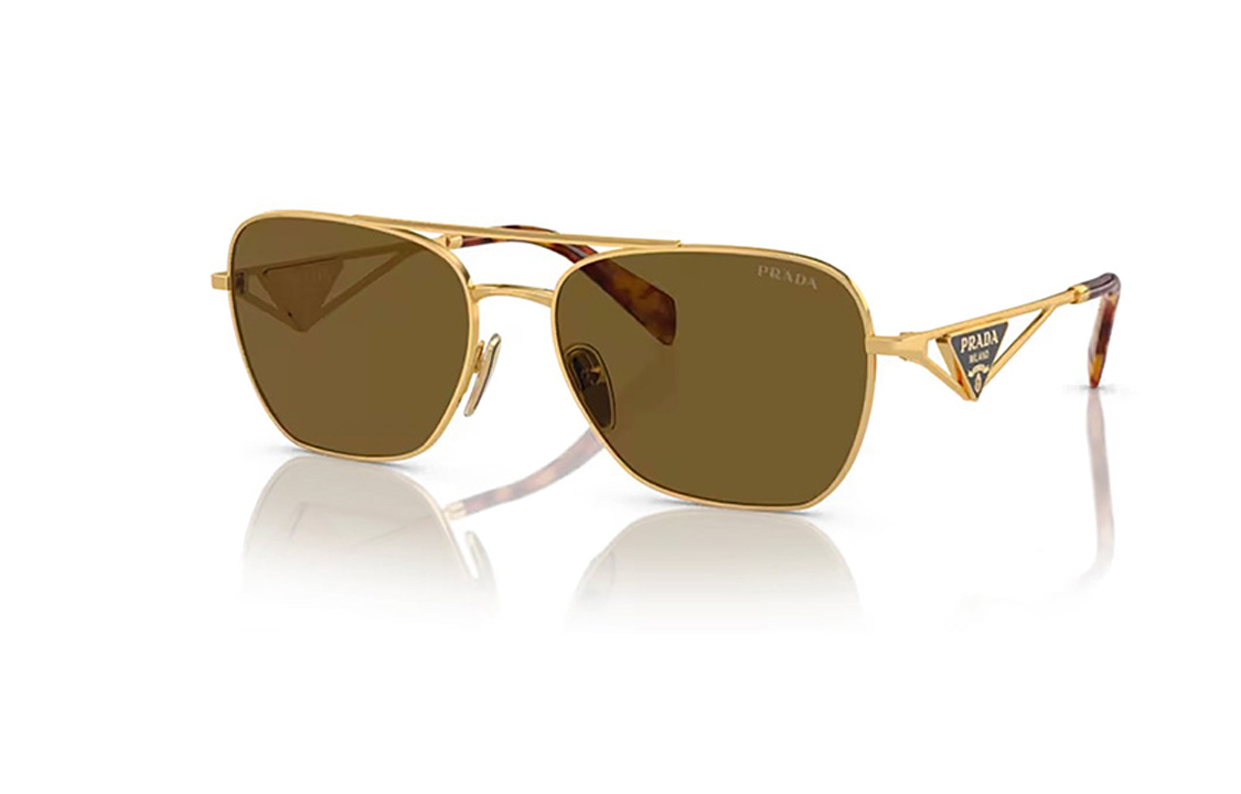 PRADA Eyewear Triangle logo Pilot Sunglasses