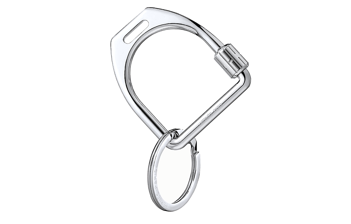 HERMES Keychains Unisex Silver