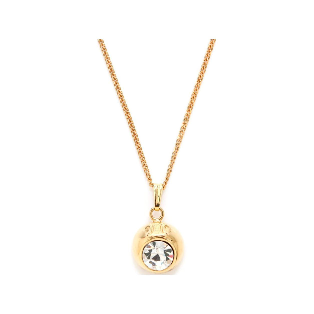 CELINE Gold-Plated Necklaces Women's Gold