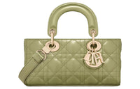 DIOR Lady D-JOY Calfskin Shoulder Bag Crossbody Bag Handbag Small Size Women's Cactus Green