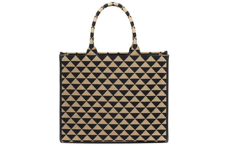 PRADA Symbole Fabric Tote Bag, Shopping Bag, Handbag Tubas Women's