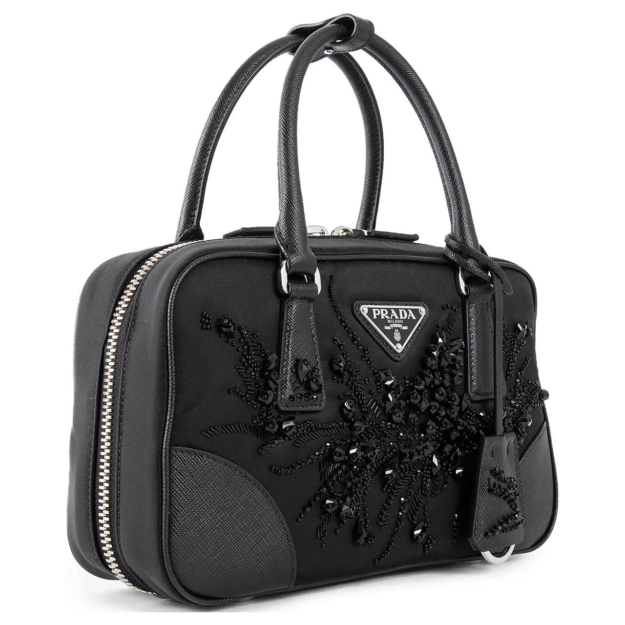 PRADA Nylon Shoulder Bag, Crossbody Bag, Handbag Women's Black