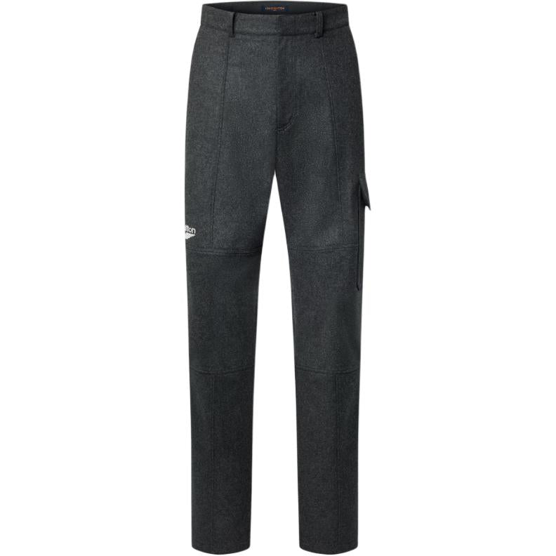 LOUIS VUITTON Silk Cashmere And Wool Blend Double-Face Cargo Pants