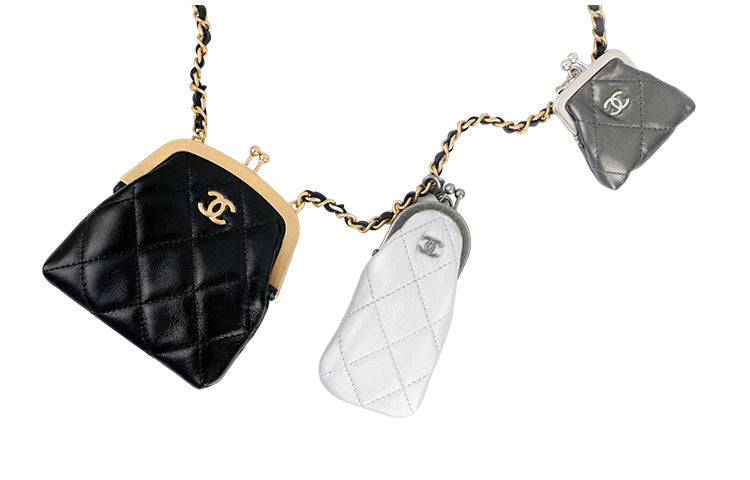 CHANEL Leather 3-in-1 Shoulder Bag Crossbody Bag Mini Women's Multicolor