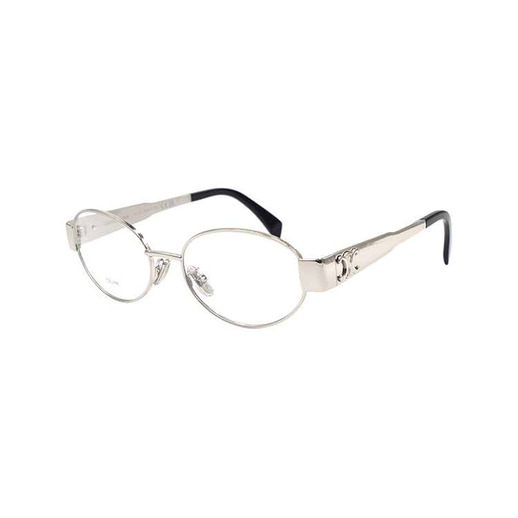CELINE Oval Eyeglass Frames Women's Silver