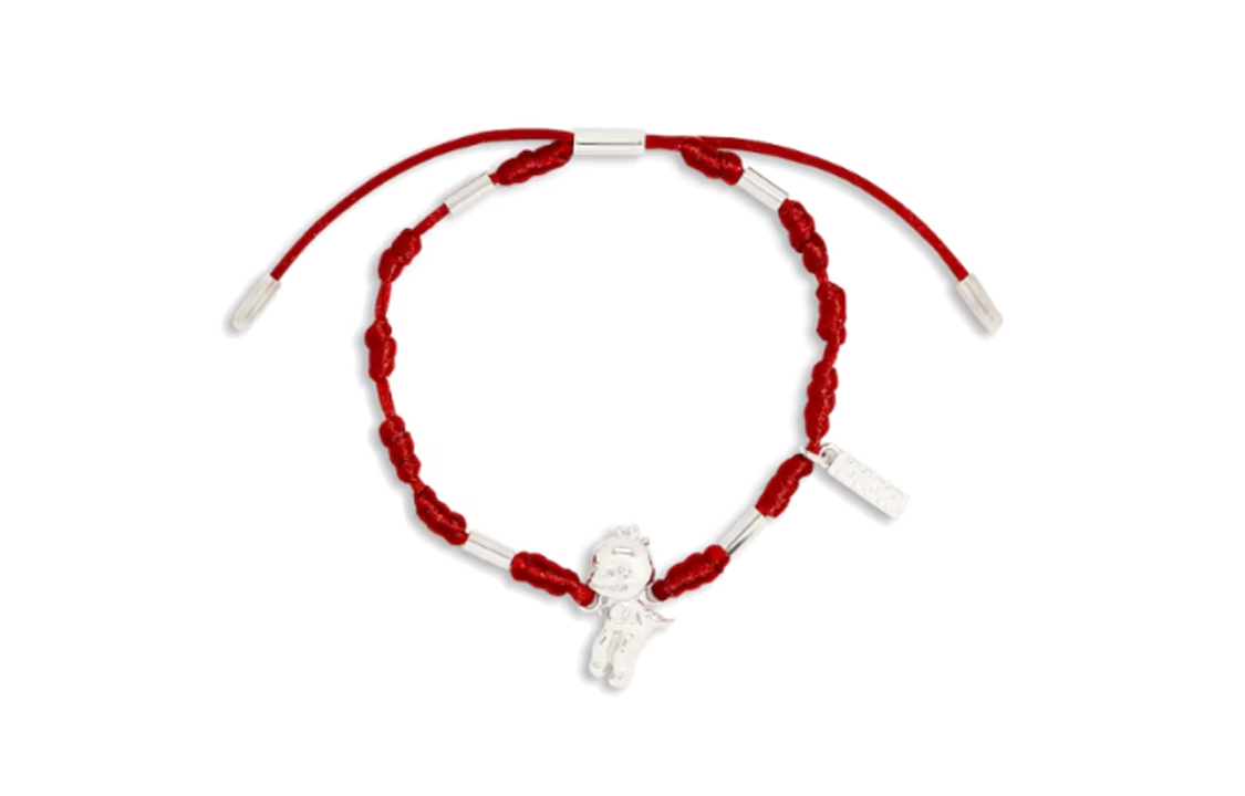 DIOR Brass Polyester Bracelets Men's Red