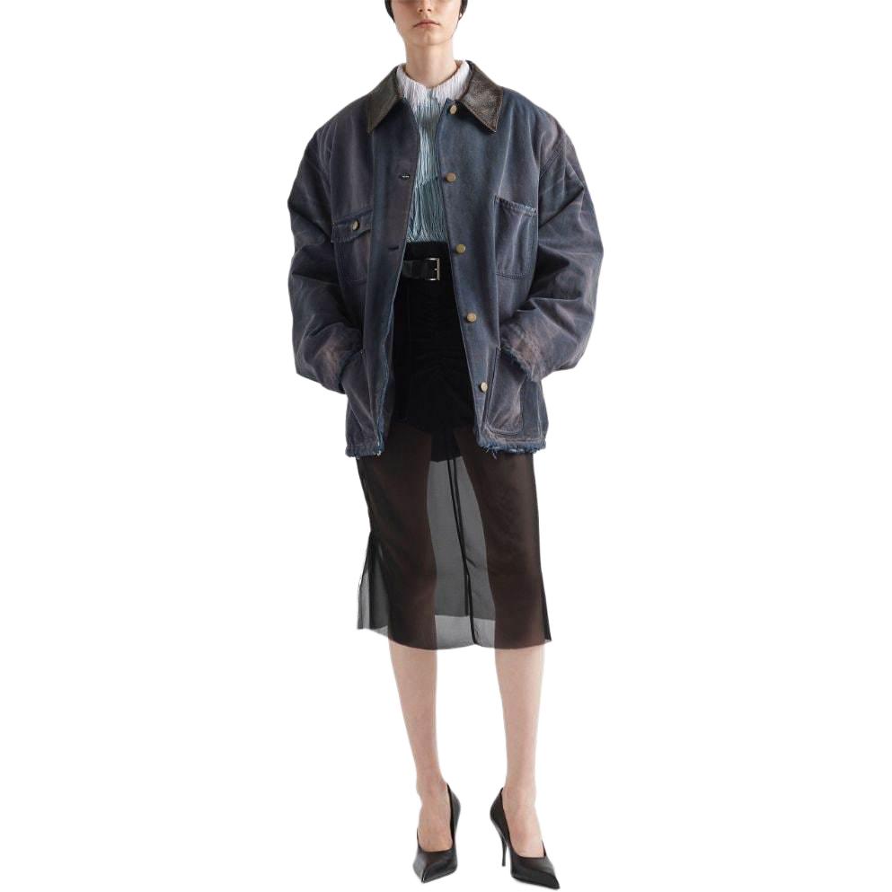 PRADA Distressed Canvas Jacket