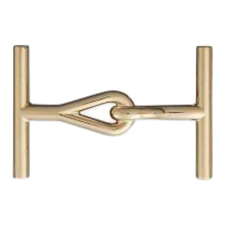 HERMES Steel Metal Accessories Unisex Gold
