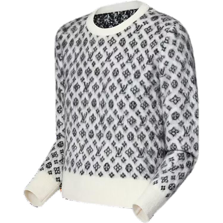 LOUIS VUITTON Sweater Women's Black White