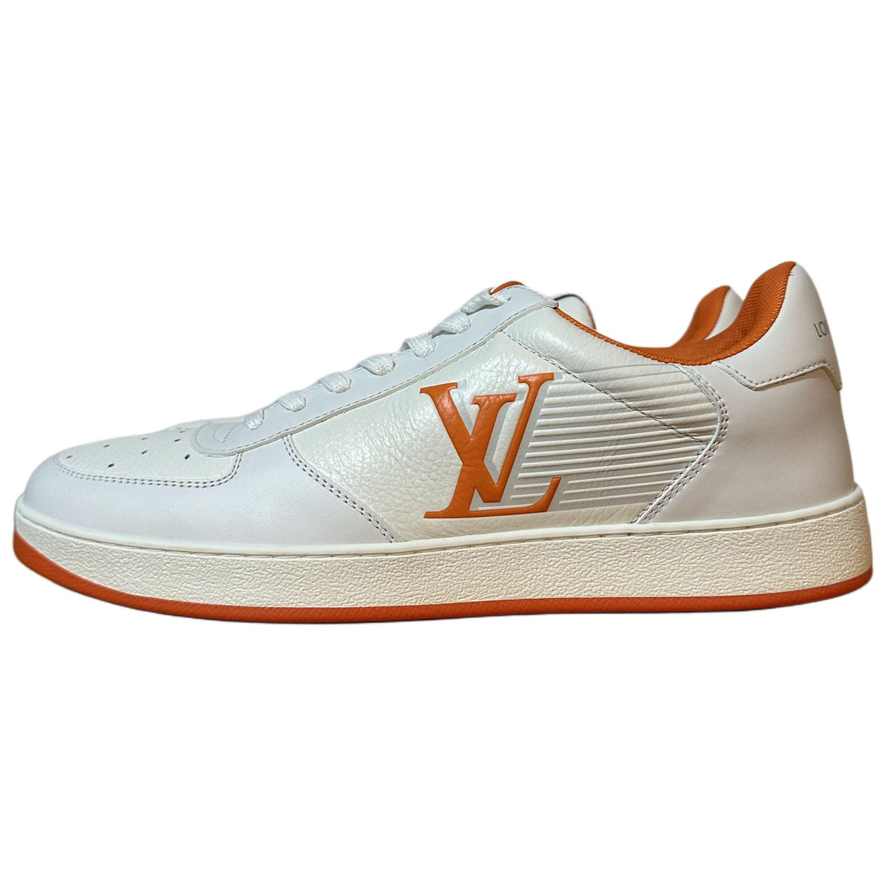 LOUIS VUITTON Rivoli Low Top Skateboard Shoes Men's White