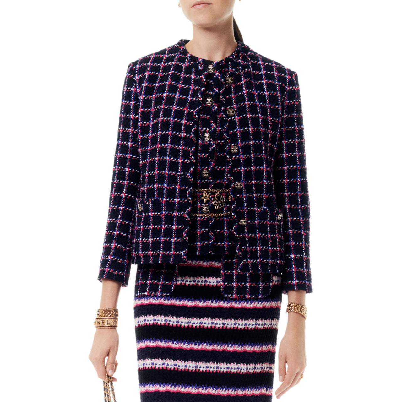 CHANEL 24 Spring Summer Vest Women's Multicolor