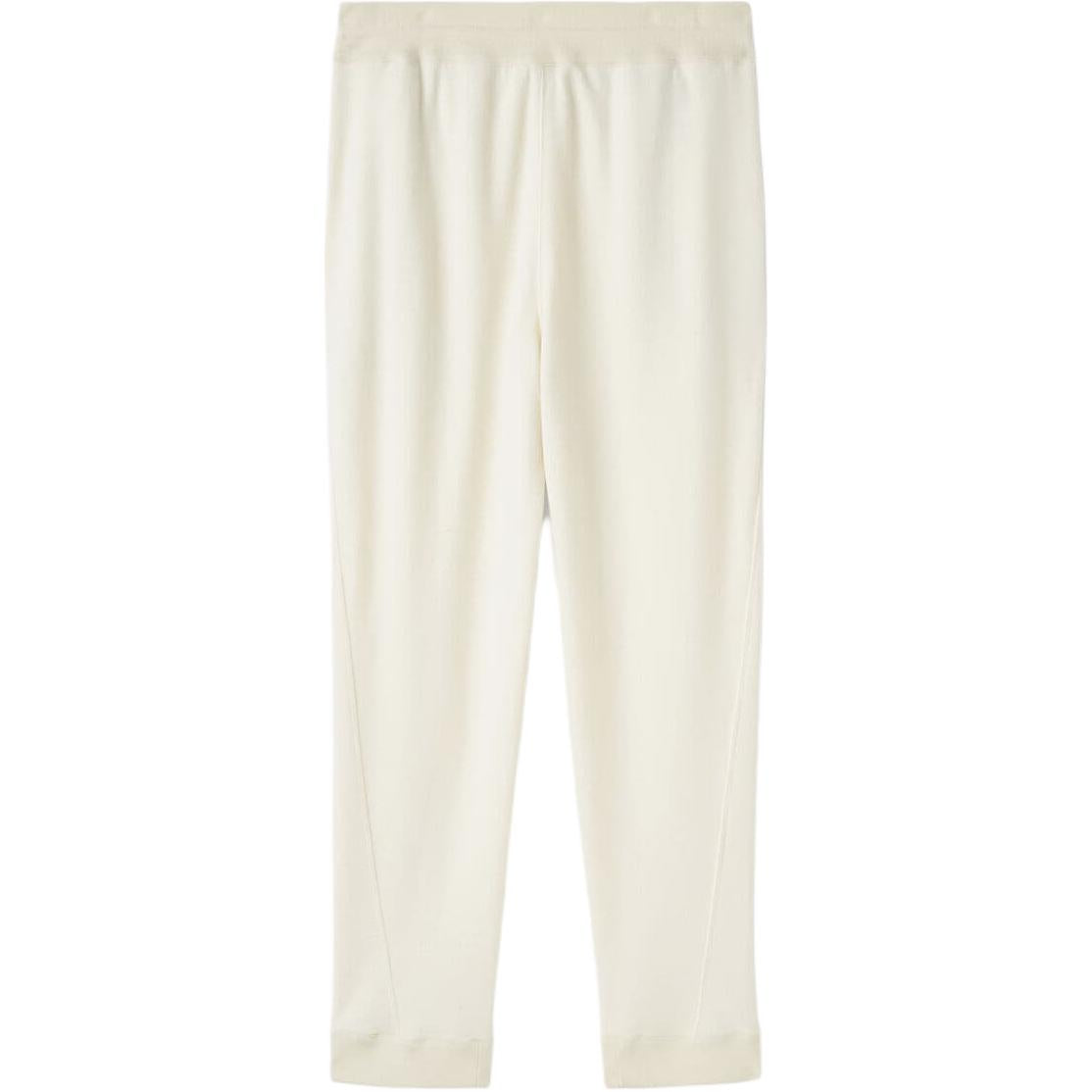 Loro Piana Cocooning FW24 Knitted Sweatpants Men's Vanilla Ivory