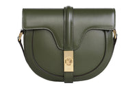CELINE Besace16 Calfskin Shoulder Bag Crossbody Bag Small Size Women's Army Green