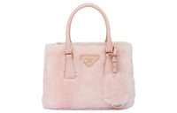 PRADA Shearling Plush Bag Tote Bag Shopping Bag Portable Crossbody Bag Shoulder Bag Mini Women's Cherry Blossom Pink