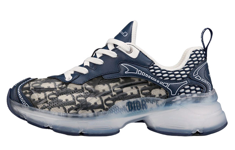 DIOR Vibe Low-Top Sports Casual Shoes Women's Dark Blue