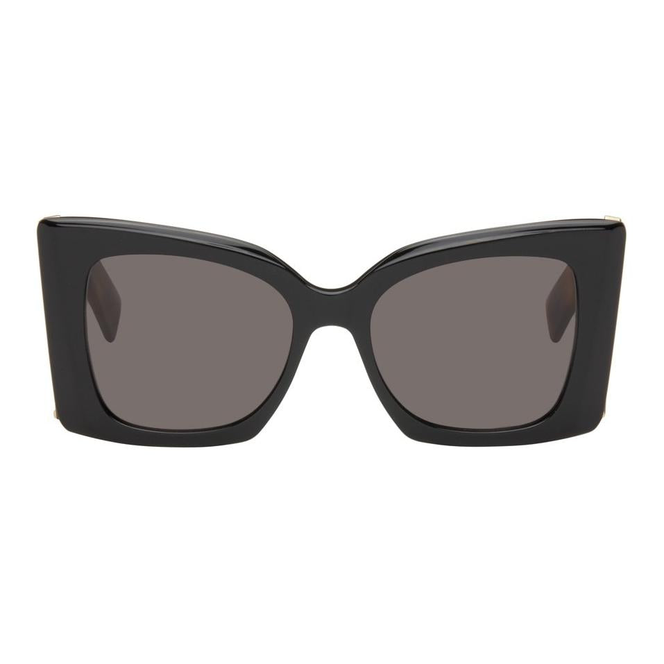 SAINT LAURENT Acetate Butterfly Sunglasses Unisex Black