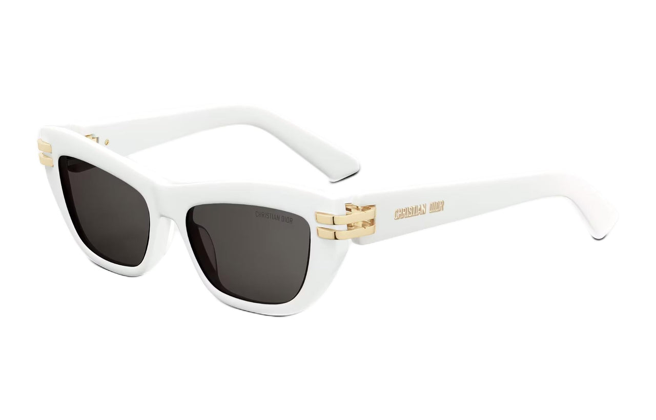 DIOR Acetate Rectangular Sunglasses Women's White