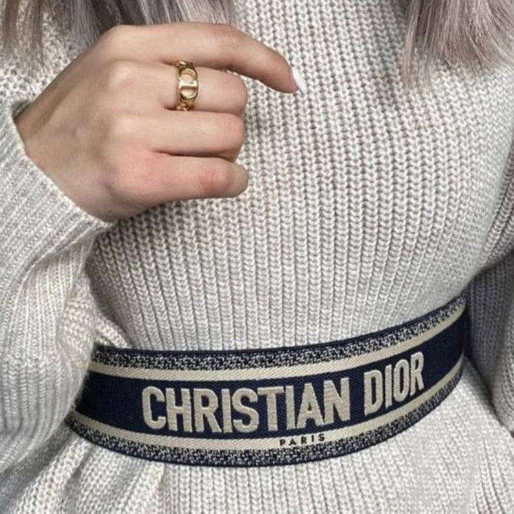 DIOR Belts Unisex Dark Blue