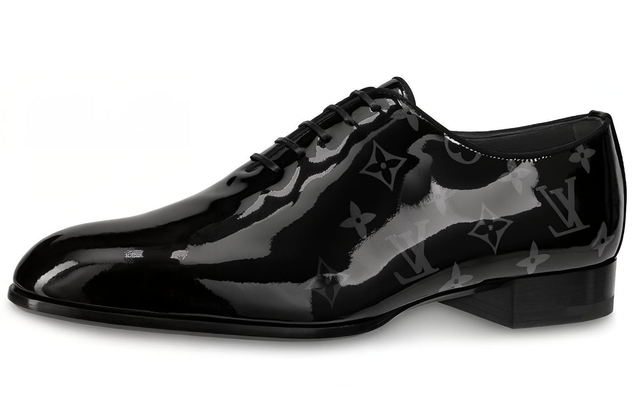 LOUIS VUITTON Grenelle Monogram Men's Casual Shoes Men's Black