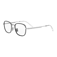DIOR Metal Square Eyeglass Frames Unisex Black/Silver