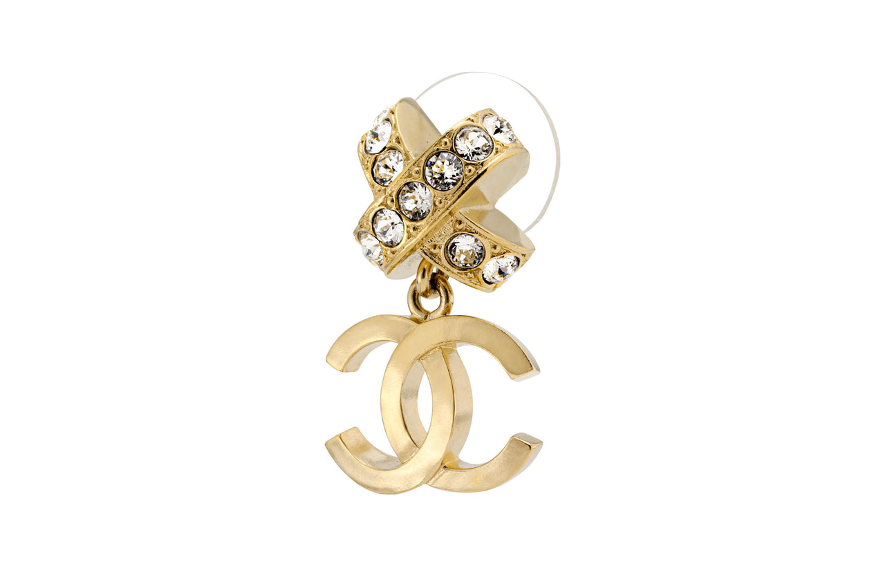 CHANEL Earrings Women's Gold