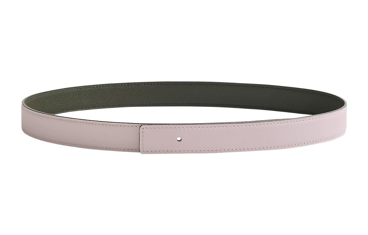 HERMES Leather Belts Women's Pink/Black